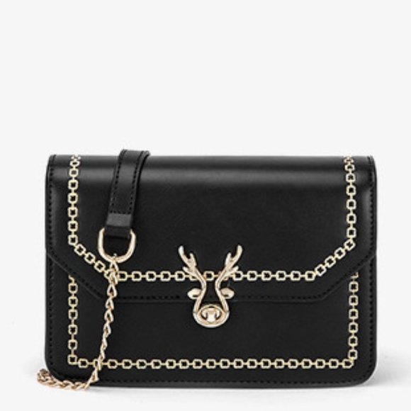 Lock small square bag women messenger bag - Picture 3 of 3